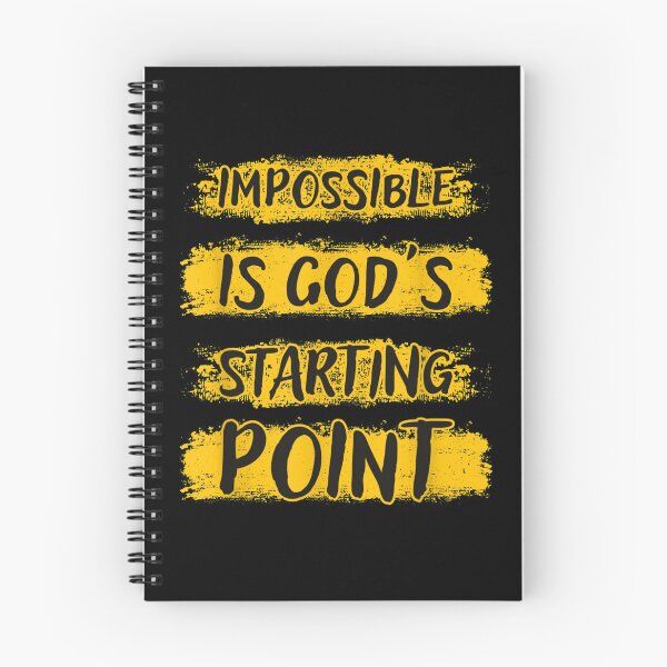 Item preview, Christian Impossible Is Gods Starting Point  designed and sold by GodivaShop.