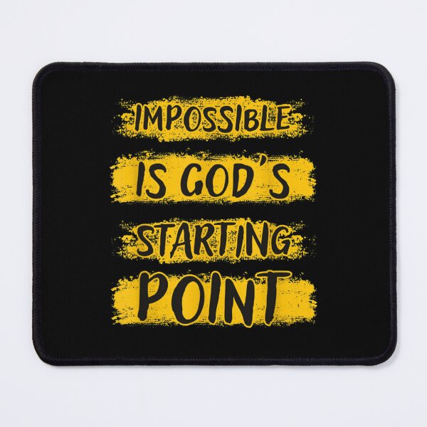 Item preview, Christian Impossible Is Gods Starting Point  designed and sold by GodivaShop.