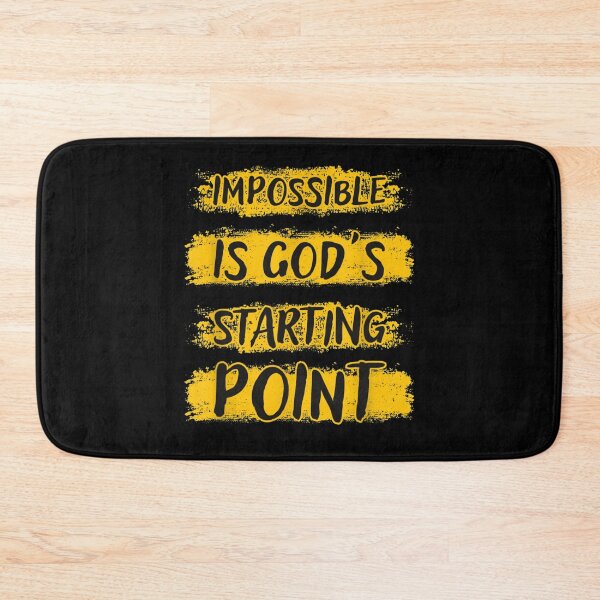 Item preview, Christian Impossible Is Gods Starting Point  designed and sold by GodivaShop.