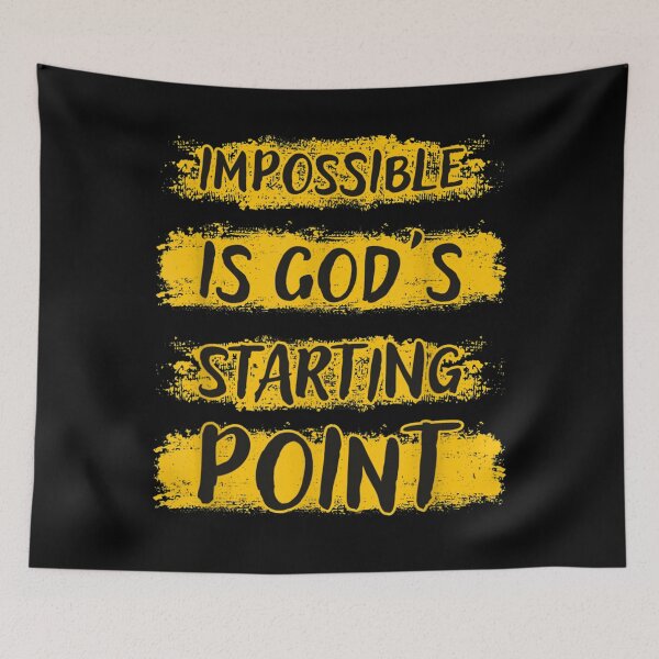 Item preview, Christian Impossible Is Gods Starting Point  designed and sold by GodivaShop.