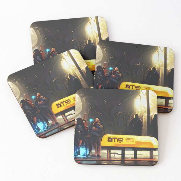 Item preview, Midnight Bus Stop designed and sold by BizarreTherapy.