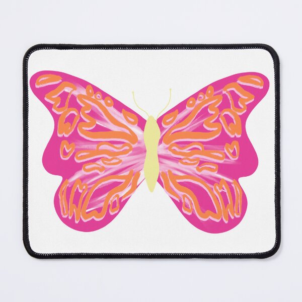 Item preview, Preppy pink and orange vibrant butterfly designed and sold by mollsdesignss.