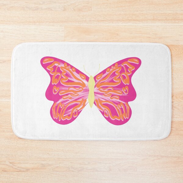 Item preview, Preppy pink and orange vibrant butterfly   designed and sold by mollsdesignss.