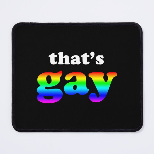 Item preview, That's Gay Rainbow Retro Outline Text Design designed and sold by Bumblefuzzies.