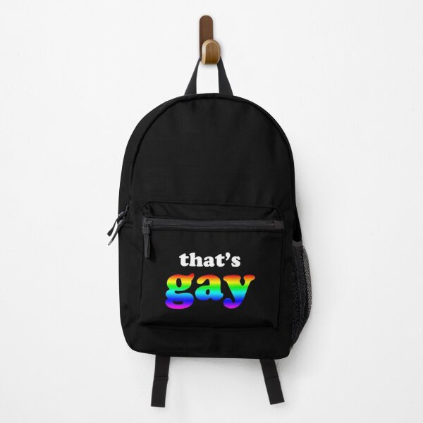 Item preview, That's Gay Rainbow Retro Outline Text Design designed and sold by Bumblefuzzies.