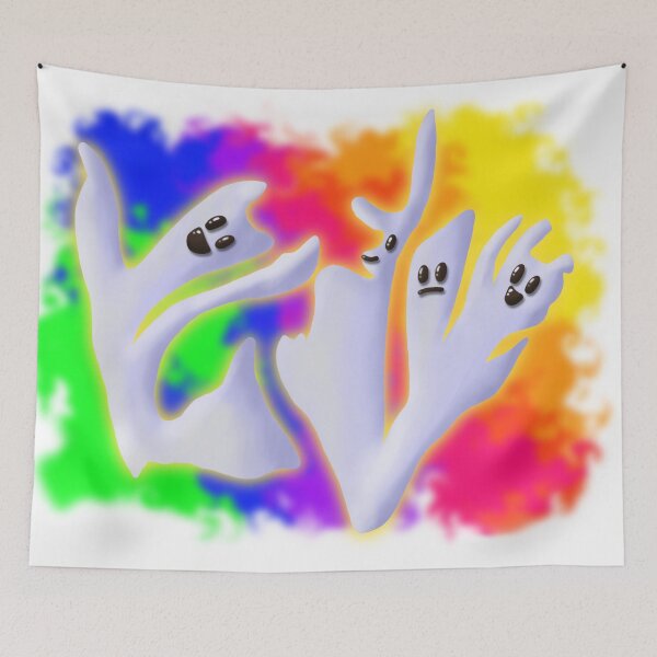 Item preview, Boo! Cute Glowing Ghosts designed and sold by ANU007.
