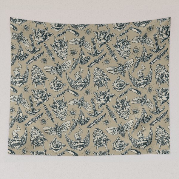 Item preview, Flash Tattoo Punk Pattern Design designed and sold by pretty-os.