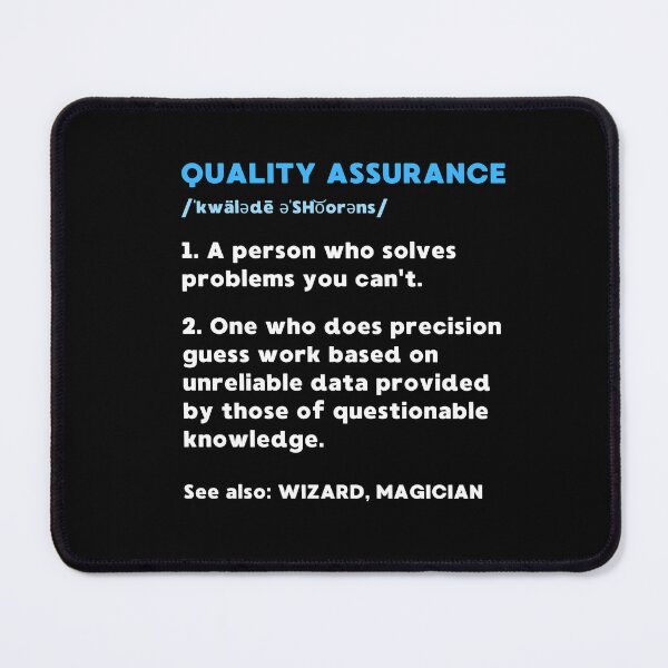 Item preview, FUNNY QUALITY ASSURANCE DEFINITION designed and sold by appareltolove.