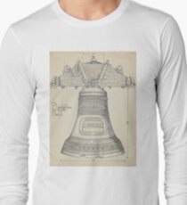 Fontainbleau Plantation Bell - Thomas Byrne - Vintage Architecture Long Sleeve T-Shirt