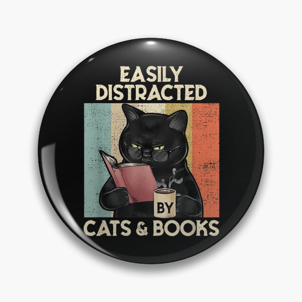 Artikelvorschau, Leicht abgelenkt von Katzen und Büchern für Katzenliebhaber entworfen und verkauft von DaiShop.