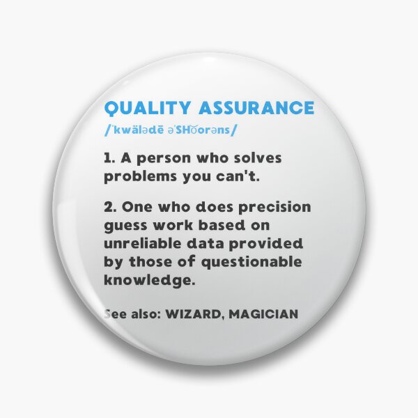 Item preview, FUNNY QUALITY ASSURANCE DEFINITION designed and sold by appareltolove.