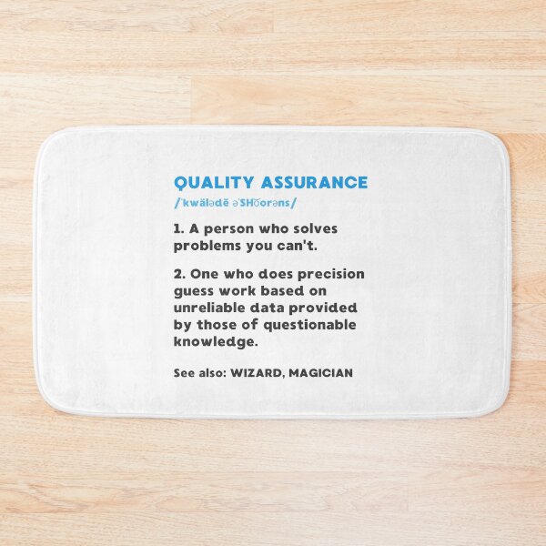 Item preview, FUNNY QUALITY ASSURANCE DEFINITION designed and sold by appareltolove.