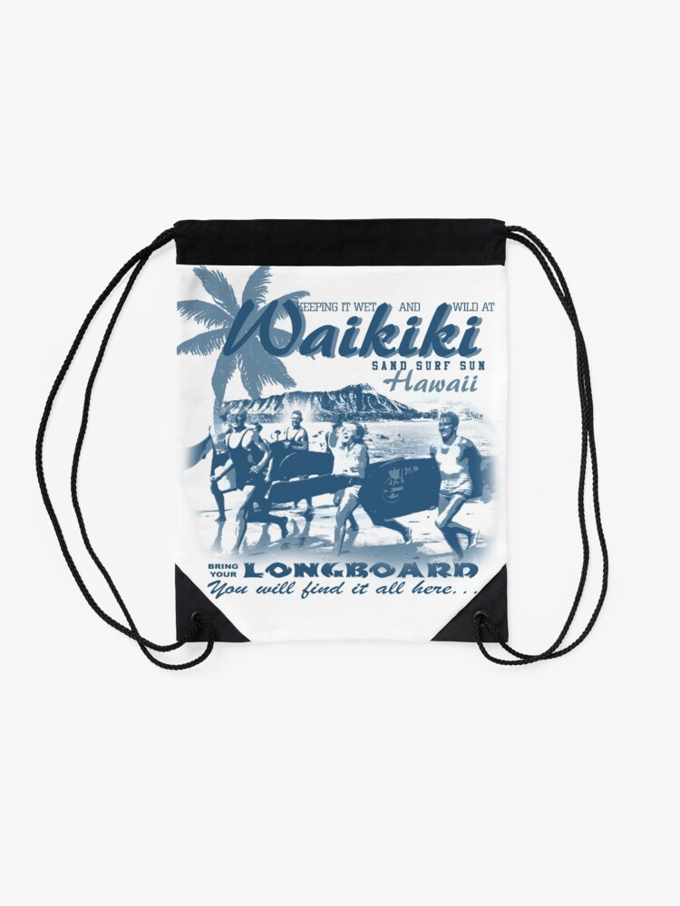 Alternate view of hawaii Drawstring Bag