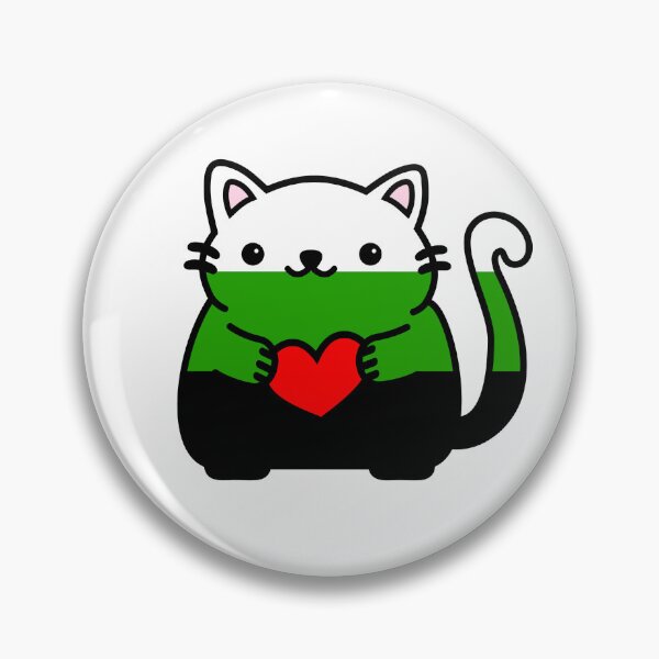 Artikelvorschau, Neutrois Pride Flag Kitty entworfen und verkauft von ilexdesigns.