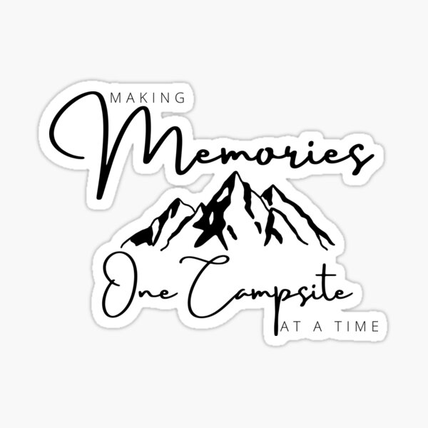 Making Memories Retro Camper Vinyl Decal Camping Bucket 