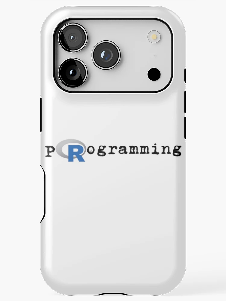 Thumbnail 1 of 4, iPhone Case, R in R programming R programming designed and sold by SarcasmStyle.