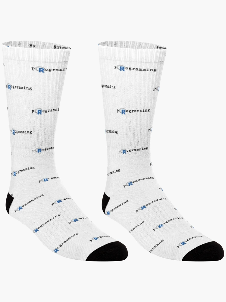 Thumbnail 3 of 5, Socks, R in R programming R programming designed and sold by SarcasmStyle.