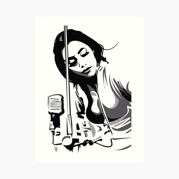 PJ Harvey (fan art vector illustration) Art Print