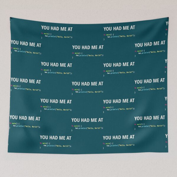 Item preview, You Had Me At Hello World - Rust Programmer in Love Design Fitted  designed and sold by SarcasmStyle.