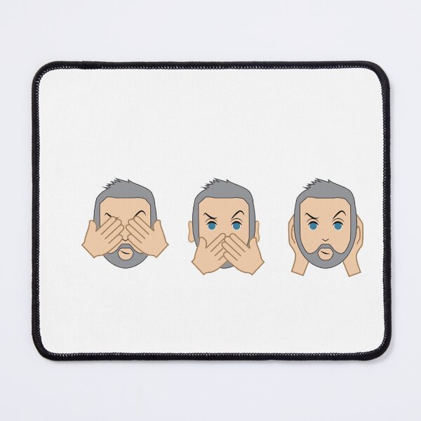 Item preview, See no evil, speak no evil, hear no evil - Greg designed and sold by The British Bunny Hop Shop.