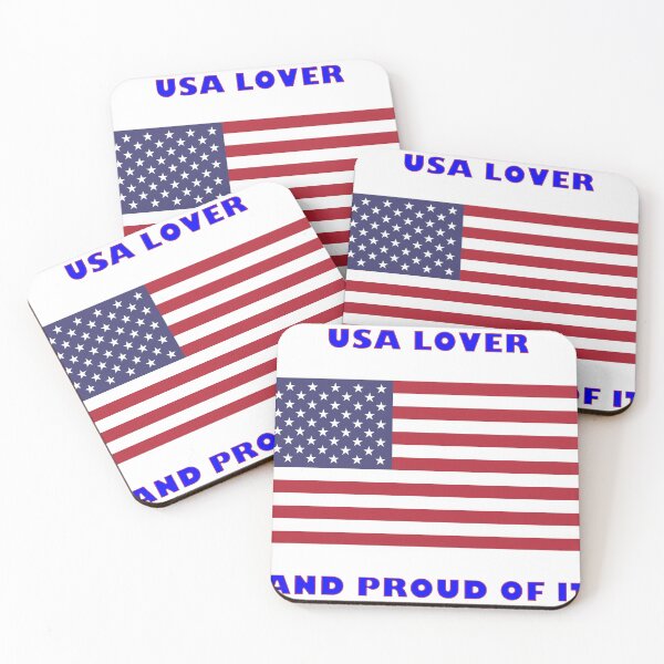 Item preview, USA LOVER AND PROUD OF IT designed and sold by janraydesigns.
