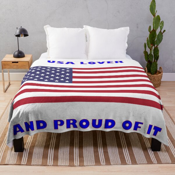 Item preview, USA LOVER AND PROUD OF IT designed and sold by janraydesigns.