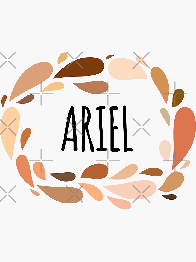 Pegatina «Ariel Nombres para Esposa Hija