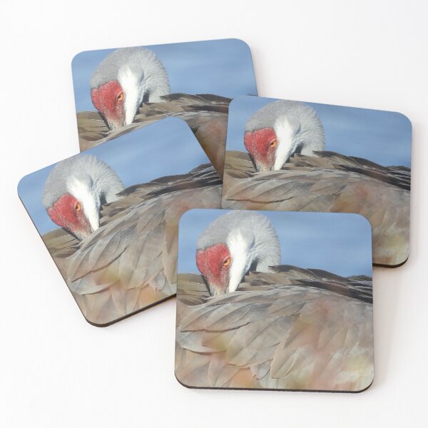 Item preview, Sleepy Sandhill Crane designed and sold by Jeffrey Mask.