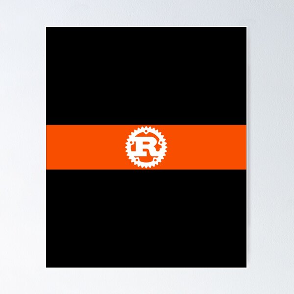 Artikel-Vorschau von Rust Lang-Logo, designt und verkauft von SarcasmStyle.