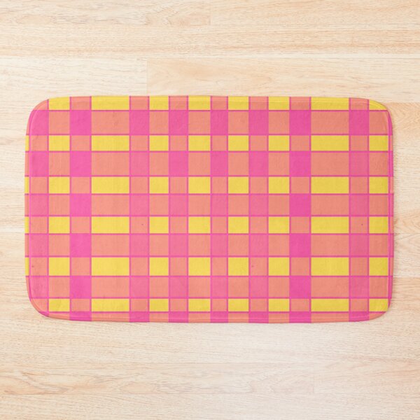 Item preview, The beautiful pink and yellow plaid print  designed and sold by detalheseartes.