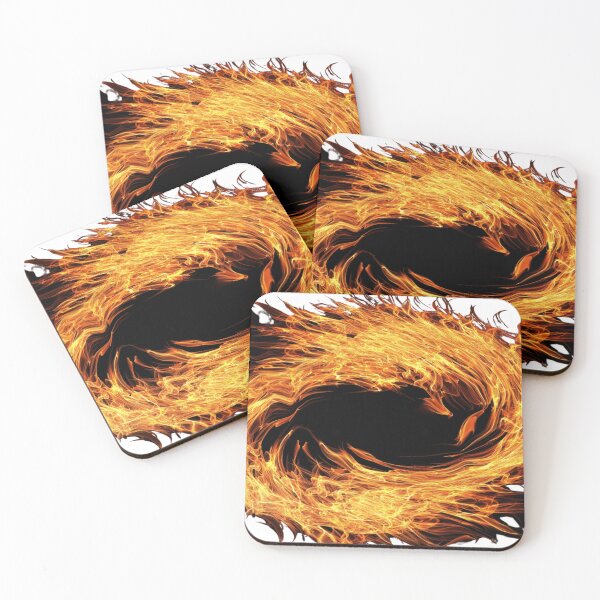 Item preview, Black fire inside of burning star  designed and sold by Golido.