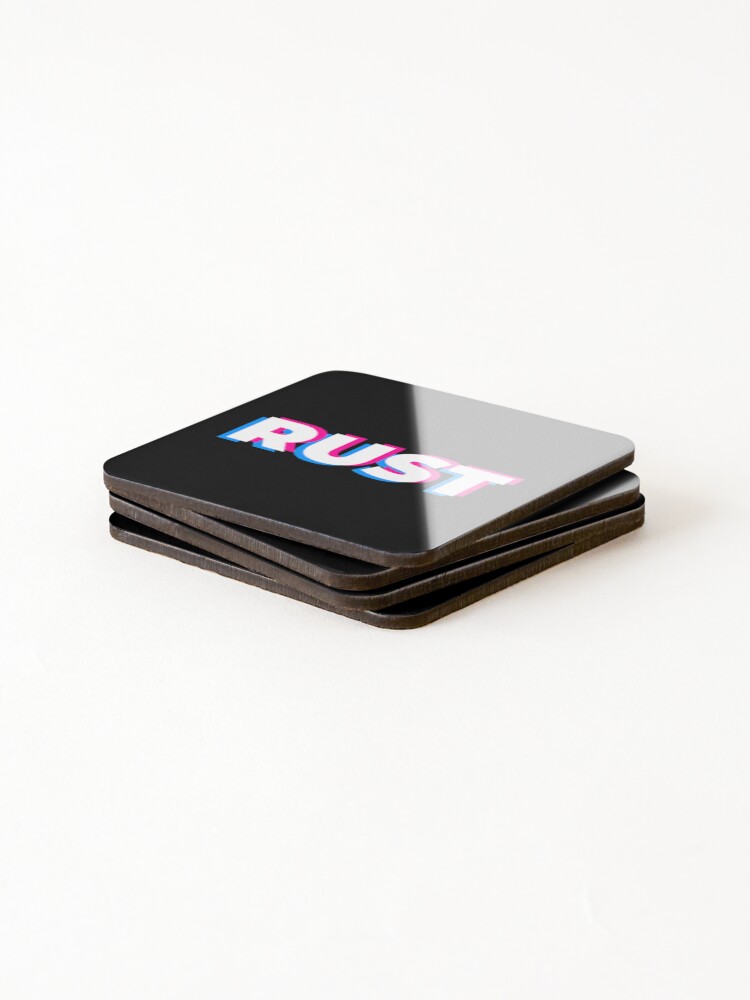 Thumbnail 4 of 5, Coasters (Set of 4), RUST Programming Language - Funny Programmer designed and sold by SarcasmStyle.