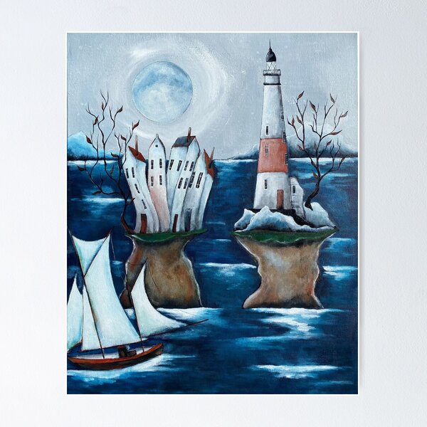 Item preview, Sinking Islands, art of the ocean by Christine Onward  designed and sold by Christine Onward.