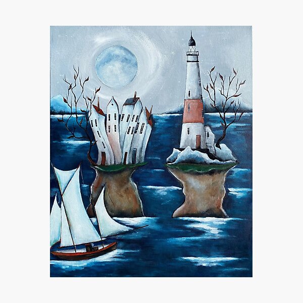 Item preview, Sinking Islands, art of the ocean by Christine Onward  designed and sold by Christine Onward.