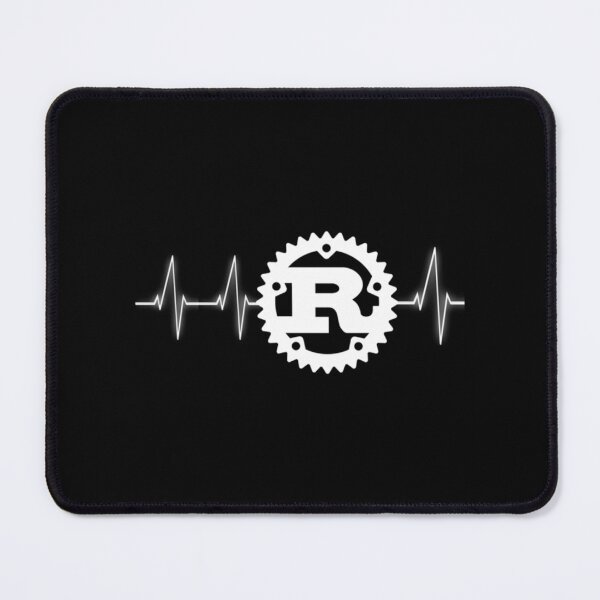 Item preview, Rust Programming logo heartbeat design design   designed and sold by SarcasmStyle.
