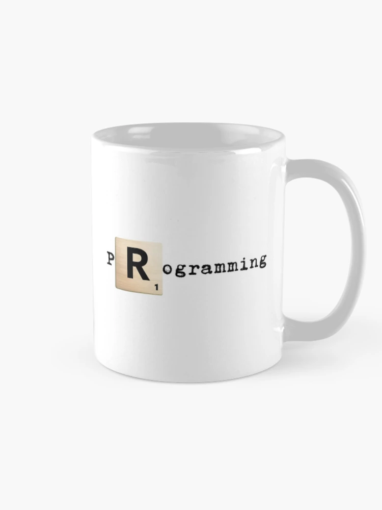 Thumbnail 3 von 6, Kaffeebecher, Scrabble R R programmieren designt und verkauft von SarcasmStyle.
