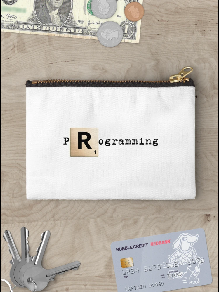 Thumbnail 3 von 4, Täschchen, Scrabble R R programmieren designt und verkauft von SarcasmStyle.
