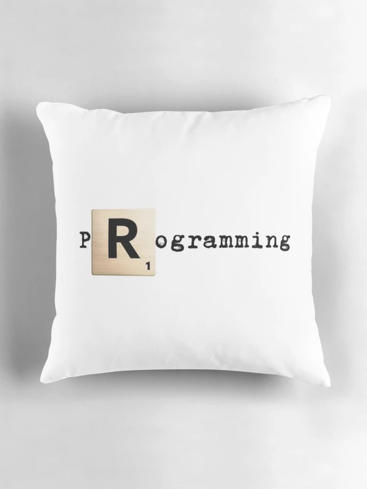 Thumbnail 3 von 4, Kissen, Scrabble R R programmieren designt und verkauft von SarcasmStyle.