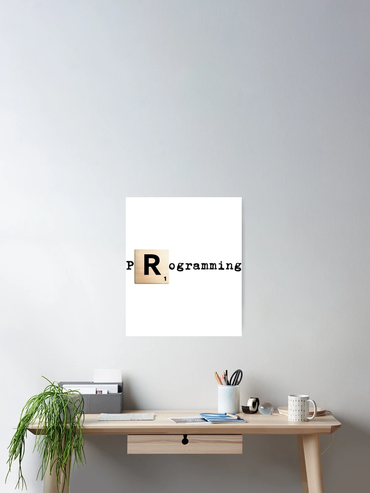 Thumbnail 2 of 3, Poster, Scrabble R R programming designed and sold by SarcasmStyle.