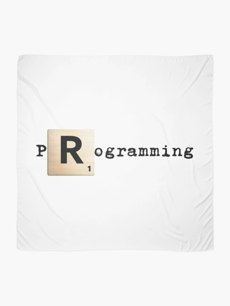 Thumbnail 2 von 3, Tuch, Scrabble R R programmieren designt und verkauft von SarcasmStyle.