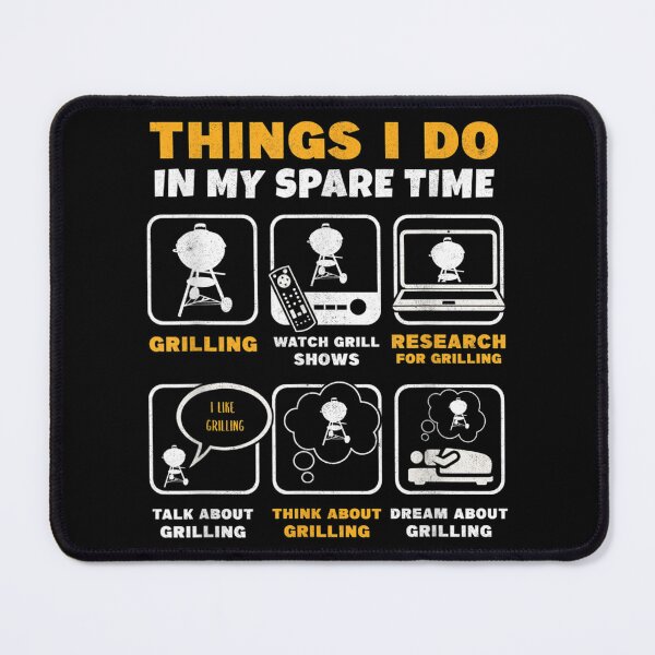 Item preview, Barbecue Grilling Party Things I Do In My Spare Time BBQ  designed and sold by AlvaShop.
