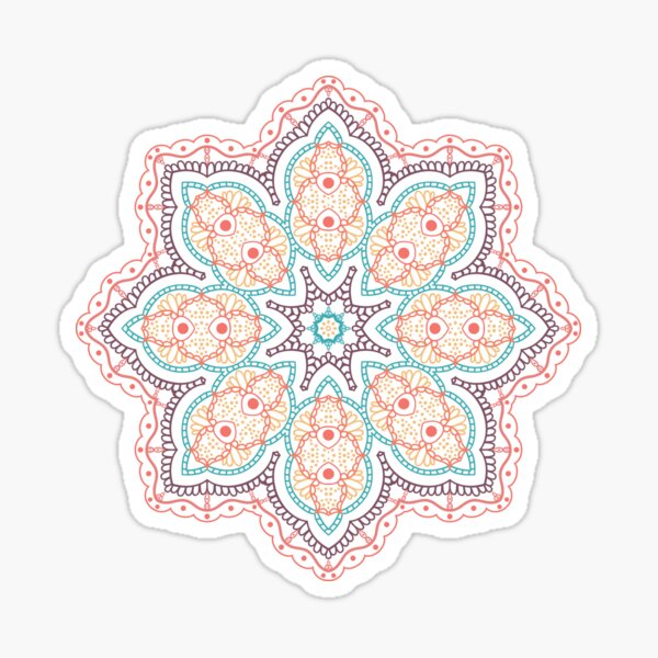 Mandala flower Sticker