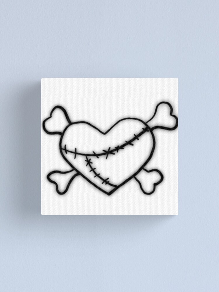 Fixed Broken Heart Stamp y2k
