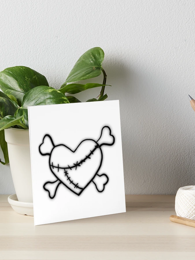 Fixed Broken Heart Stamp y2k