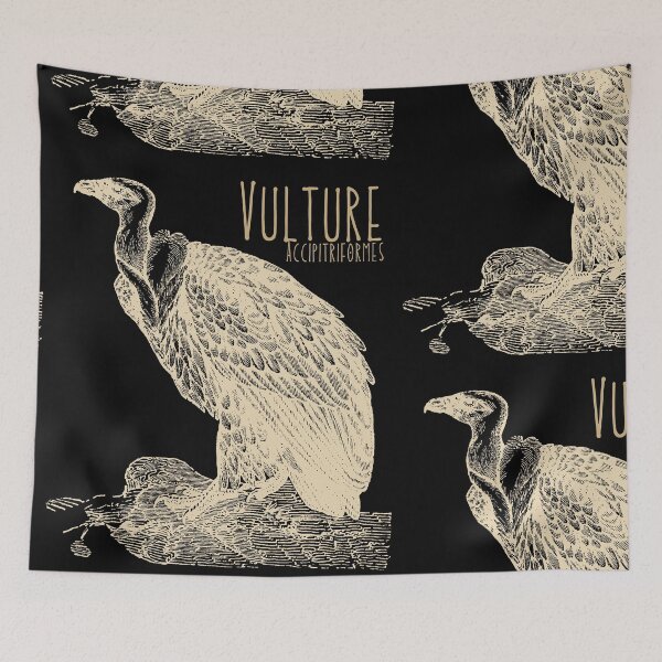Item preview, Vulture Accipiriformes Engraving Drawing Design designed and sold by EarthArtDesigns.