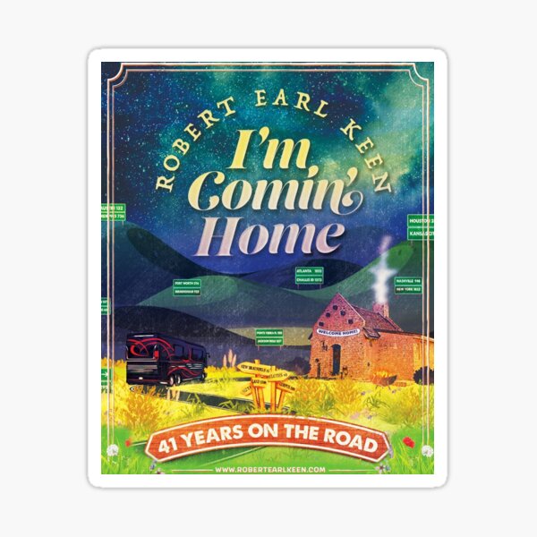 “Robert Earl Keen " Sticker for Sale by hakinarfan | Redbubble