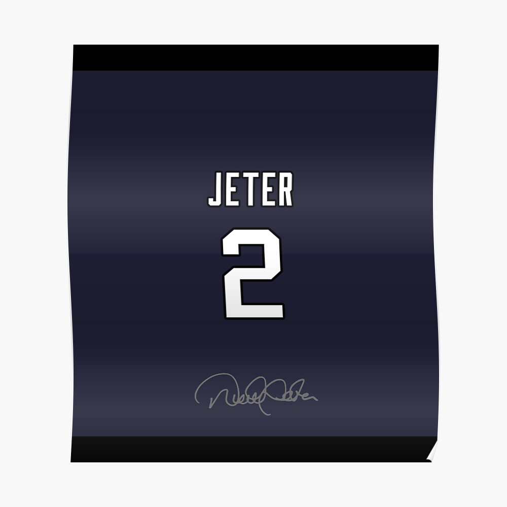 Derek Jeter 2 Jersey Number Sticker Sticker for Sale by gretaboone