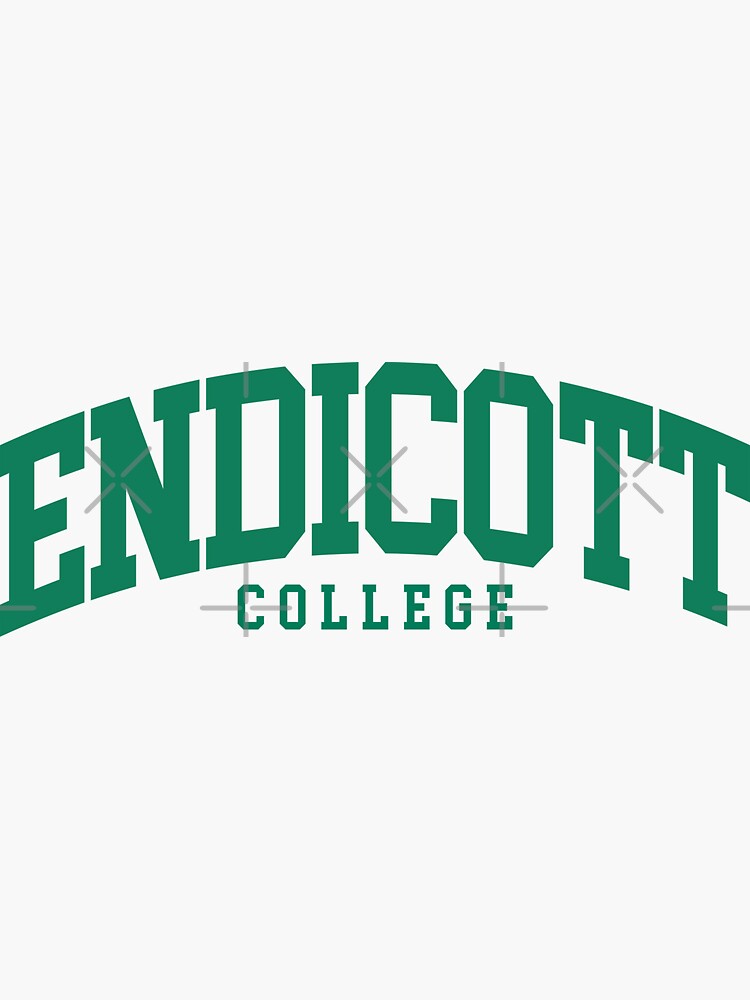 "endicott college font curved" Sticker for Sale by scollegestuff