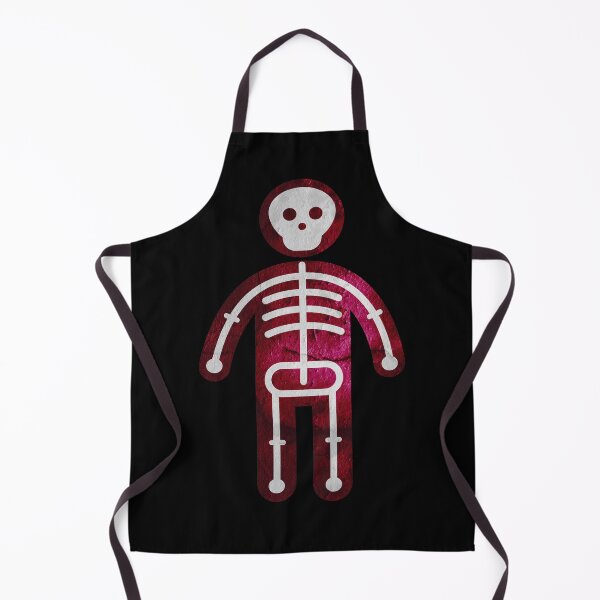 Item preview, bathroom man symbol with bones and skeleton designed and sold by mirrorimages.
