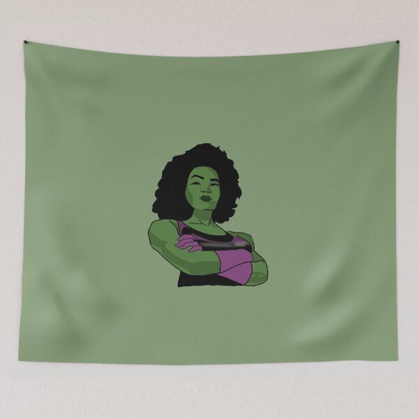 Item preview, Green Female Superhero  designed and sold by chaycreates.